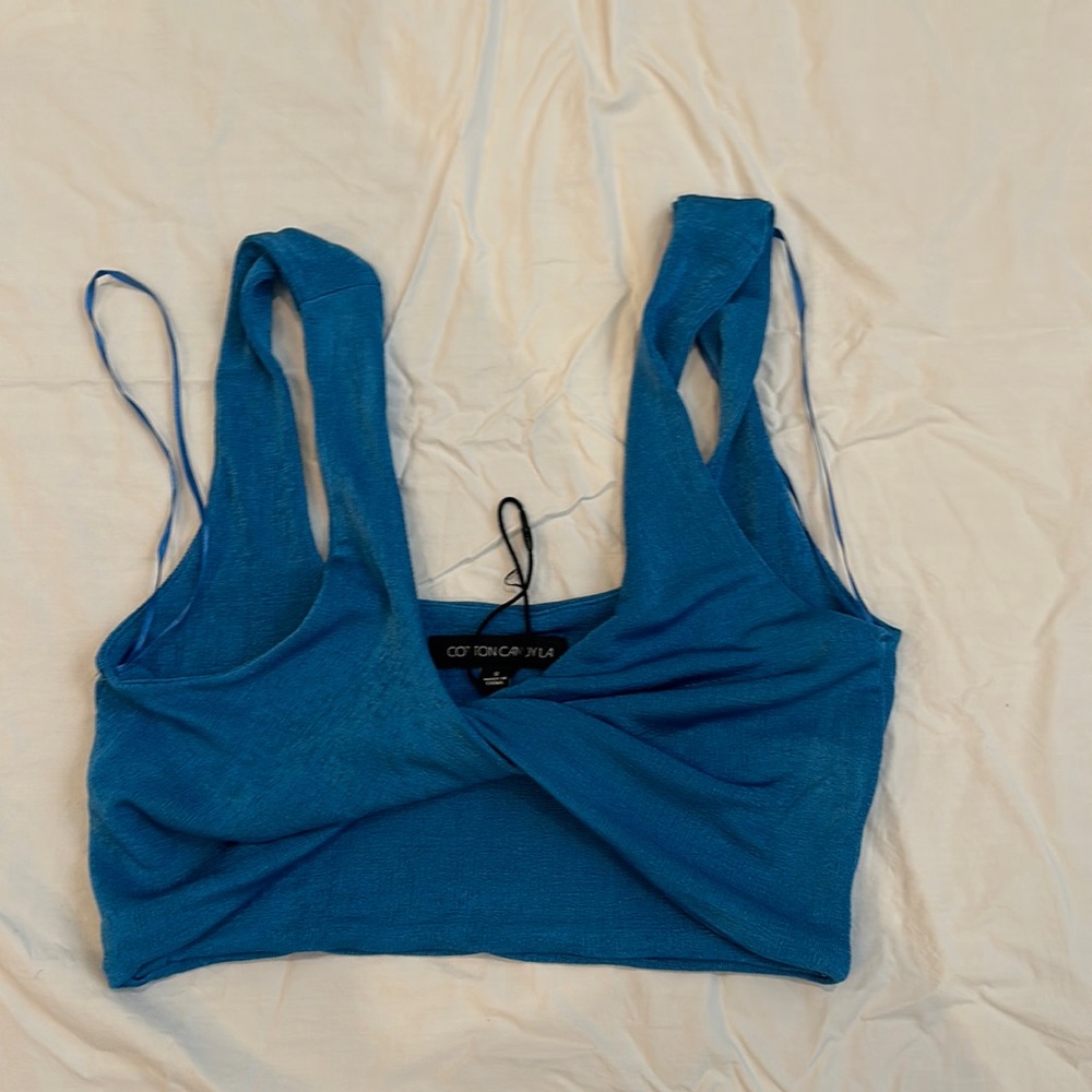 Blue Cotton Candy LA Top